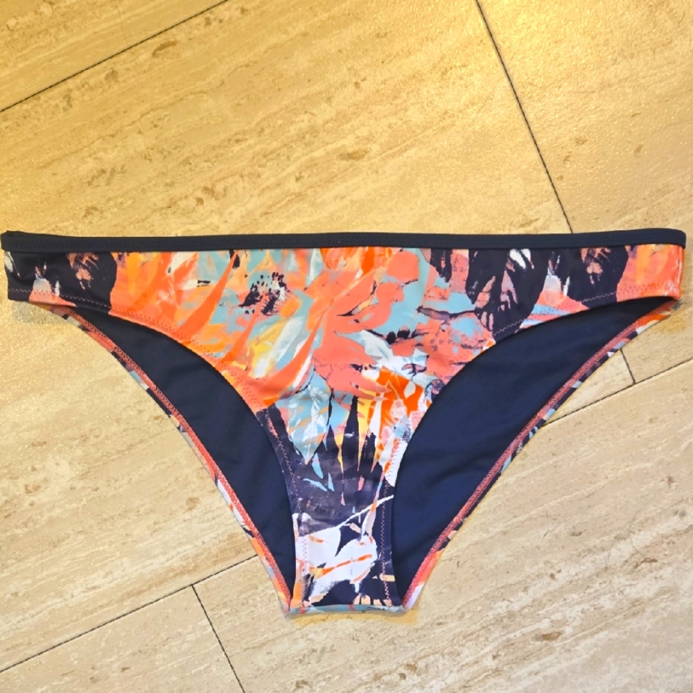 New Roxy Tropical Print Bikini Bottoms